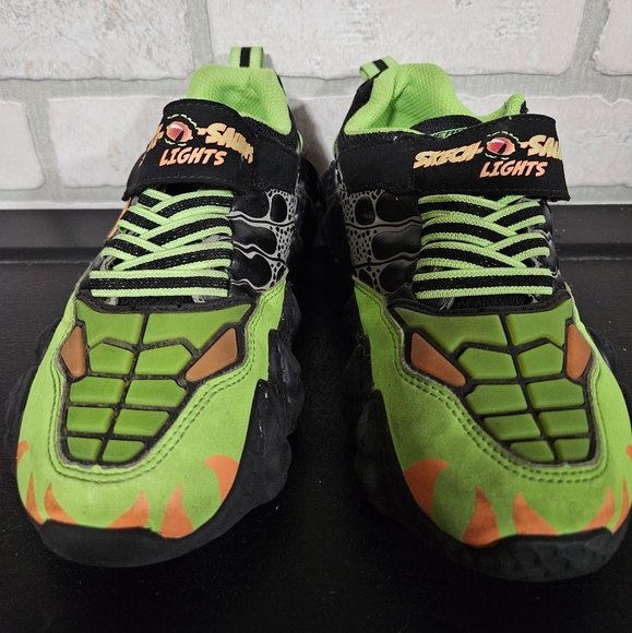 Sketchers Skechosaurus Light Up Running Shoes- Boys - Picture 1 of 10